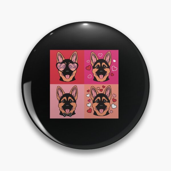Item preview, Pop Art Valentine German Shepherd – Colorful Dog Lover designed and sold by The Real Life Symphony.