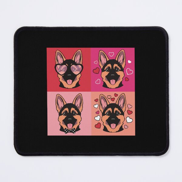 Item preview, Pop Art Valentine German Shepherd – Colorful Dog Lover designed and sold by The Real Life Symphony.