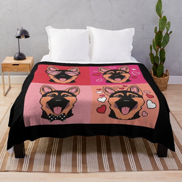 Item preview, Pop Art Valentine German Shepherd – Colorful Dog Lover designed and sold by The Real Life Symphony.