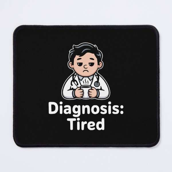 Item preview, Diagnosis: Tired! Cute Doctor Puns designed and sold by PMCreative.