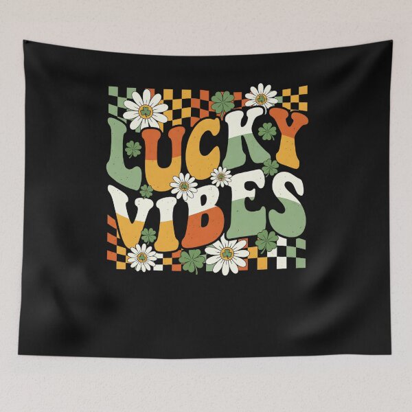 Item preview, Lucky Vibes Retro Groovy 1970s St Patricks Day Cute Vintage  designed and sold by clothesy7.