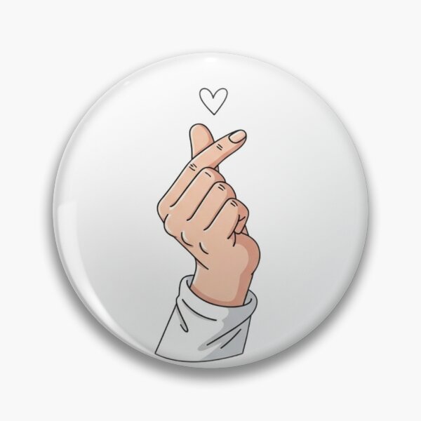 Item preview, Finger Heart Gesture Minimal Illustration designed and sold by aaljone007.