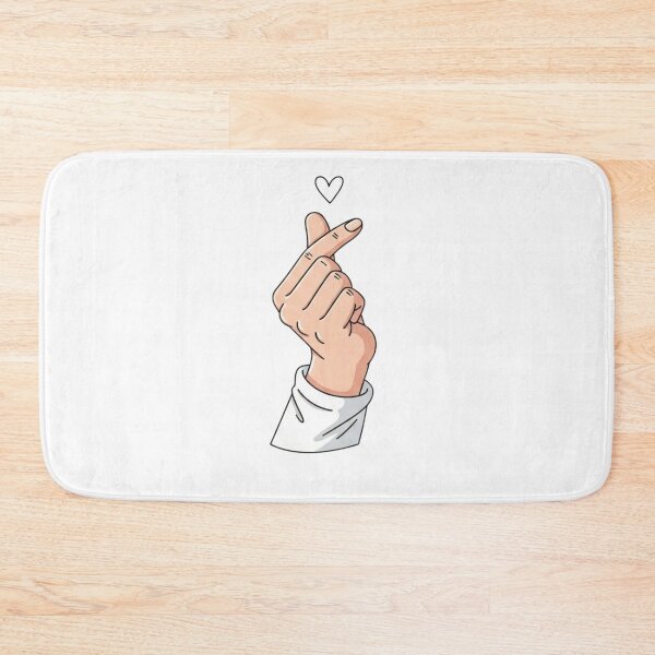 Item preview, Finger Heart Gesture Minimal Illustration designed and sold by aaljone007.