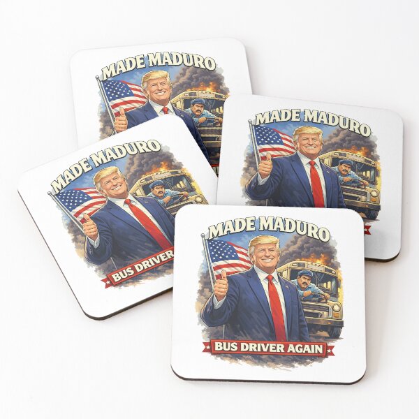 Item preview, Made Maduro Bus Driver Again – Political Satire Illustration designed and sold by storelibertys.