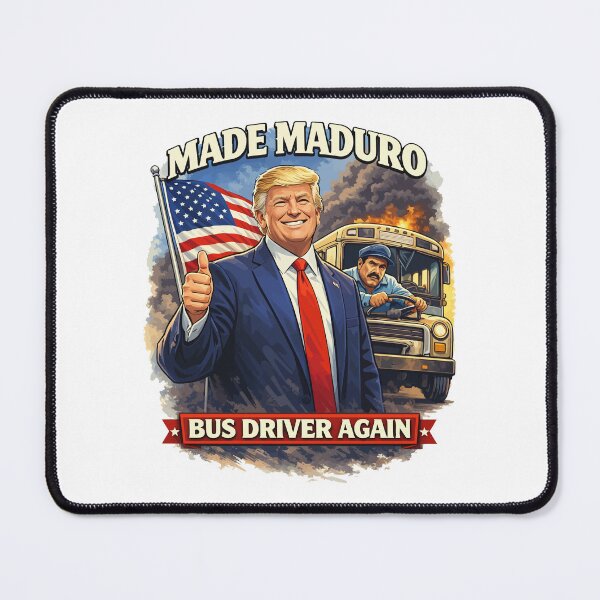 Item preview, Made Maduro Bus Driver Again – Political Satire Illustration designed and sold by storelibertys.