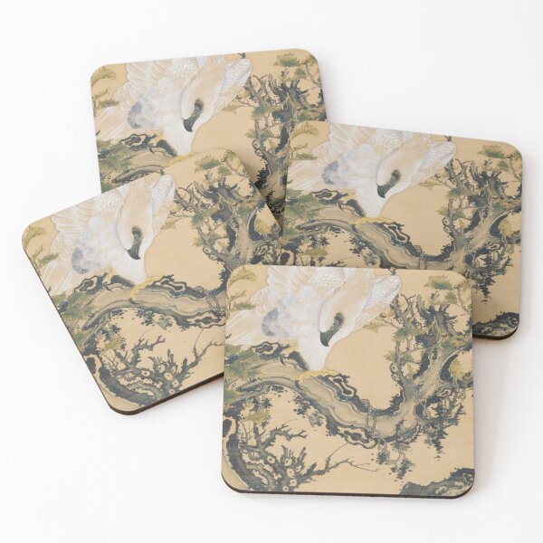 Item preview, Eagle on a Dead Sawtooth Oak — Painted by Ito Jakuchu (1756–1757) designed and sold by HIKARIMi.