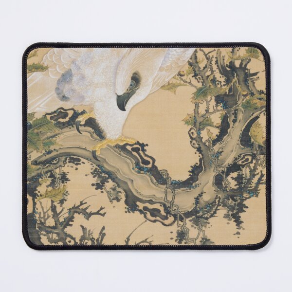 Item preview, Eagle on a Dead Sawtooth Oak — Painted by Ito Jakuchu (1756–1757) designed and sold by HIKARIMi.