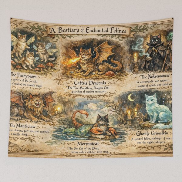 Item preview, A Bestiary of Enchanted Felines designed and sold by Talpha.
