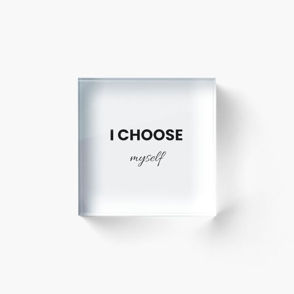 Item preview, I Choose Myself Quote – Minimal Black Typography Self Care Design designed and sold by NUVYStudio.