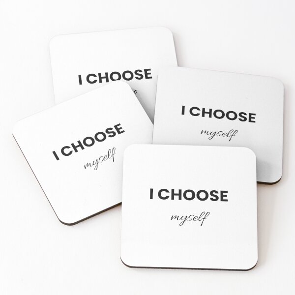 Item preview, I Choose Myself Quote – Minimal Black Typography Self Care Design designed and sold by NUVYStudio.