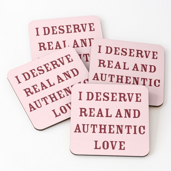 Item preview, I deserve real and authentic love  designed and sold by Creations by lyne.