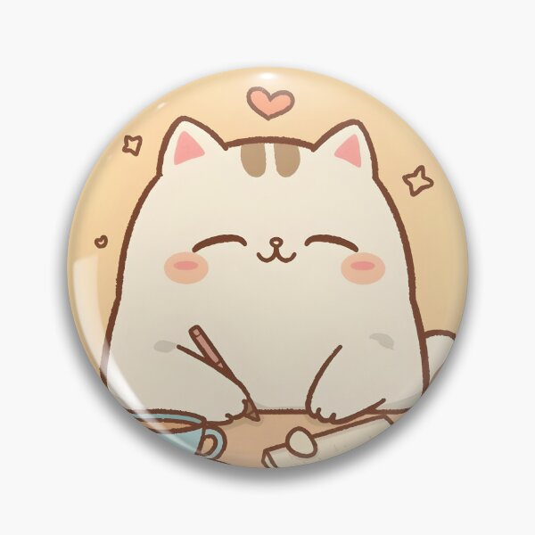 Item preview, Sleepy Cat Falling Asleep While Writing Journal | Cozy Cafe Cat Illustration designed and sold by SlowDayFriends.
