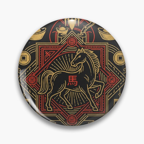 Item preview, Golden God of Wealth and Zodiac Horse Prosperity designed and sold by zzz888.