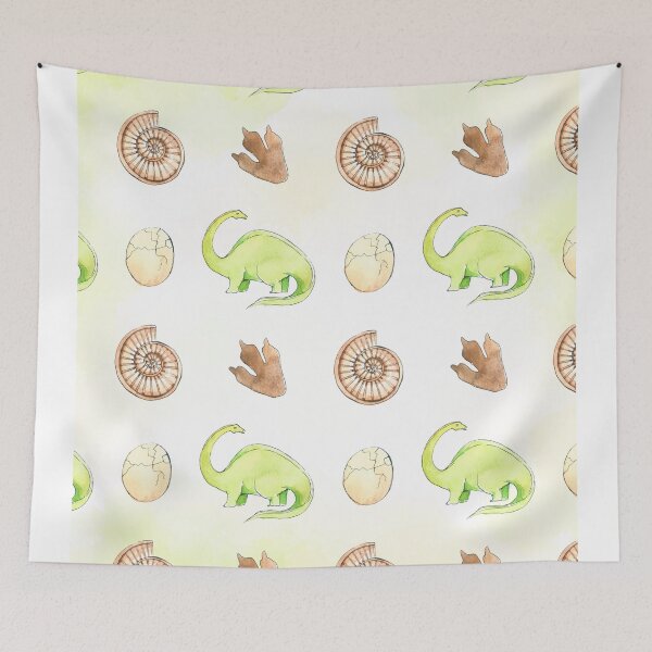 Item preview, Dinosaur Pattern Illustration for Kids designed and sold by Retr0Tshirts.