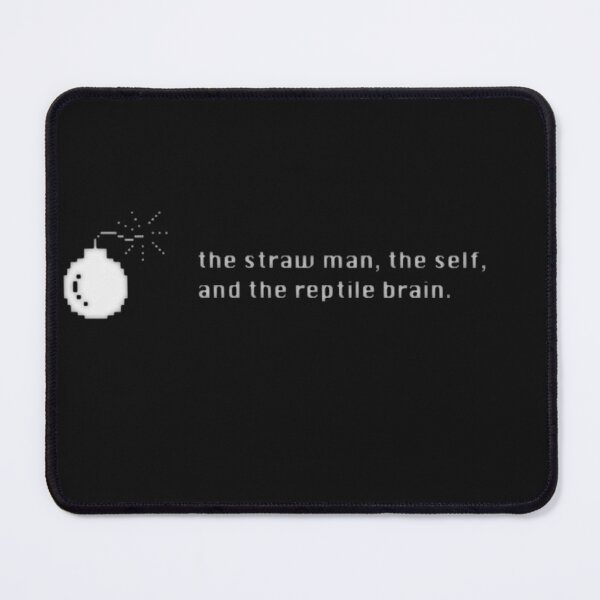 Item preview, Mailbox Badger-the strawman, the self, and the reptile brain-album art white on black designed and sold by patrickcallan.