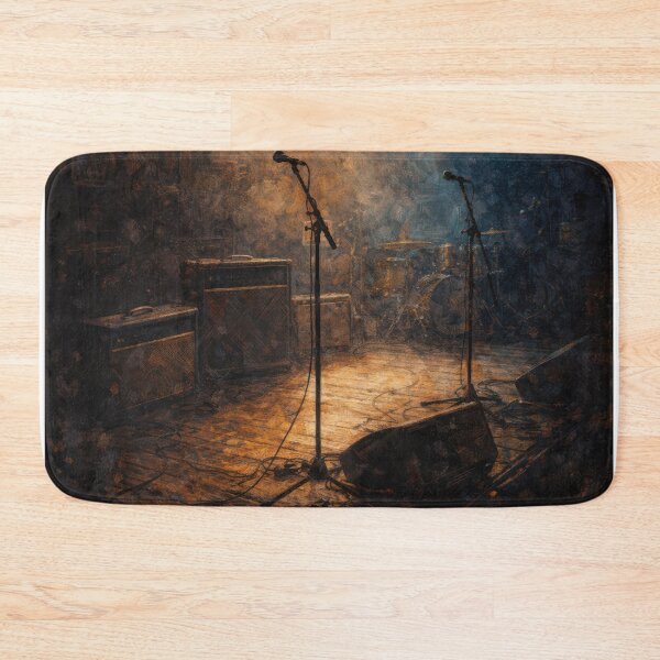 Item preview, Rock Club Stage Atmosphere designed and sold by grittymusicart.