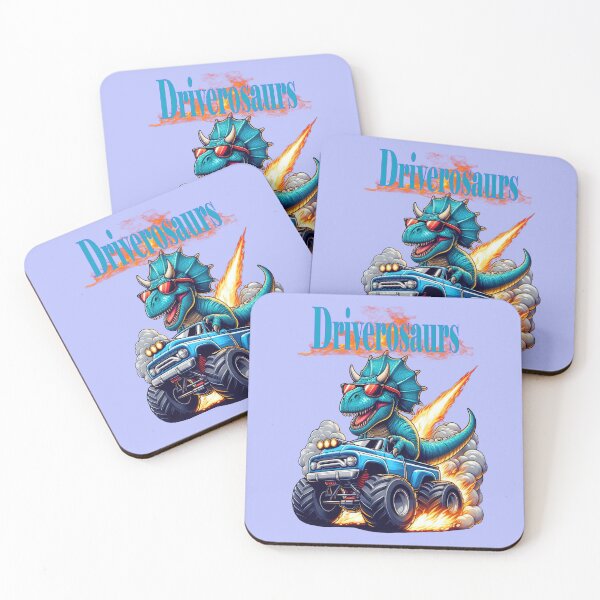 Item preview, Dinosaur driving a monster truck, funny fantasy designed and sold by LoneAngel.