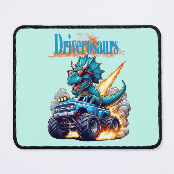 Item preview, Dinosaur driving a monster truck, funny fantasy designed and sold by LoneAngel.