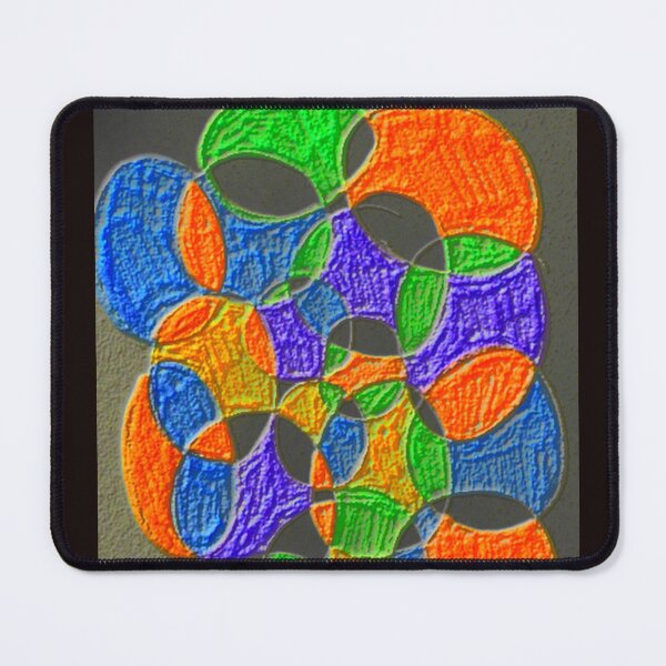 Item preview, circles at play fluorescence colorful geometric design designed and sold by SmashingDeals.