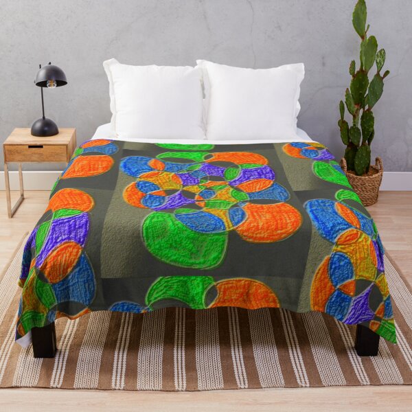 Item preview, circles at play fluorescence colorful geometric design designed and sold by SmashingDeals.