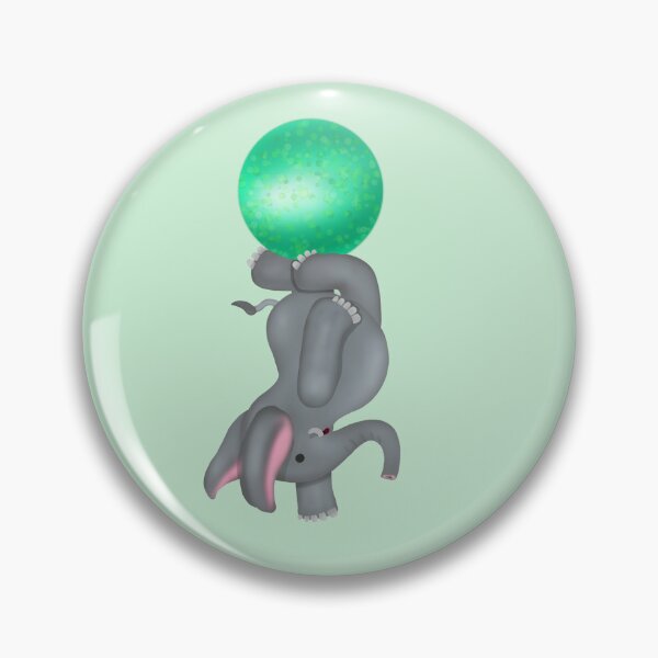Item preview, Danvant - Elefante en equilibrio sobre una pelota verde designed and sold by Daniel Vasco.