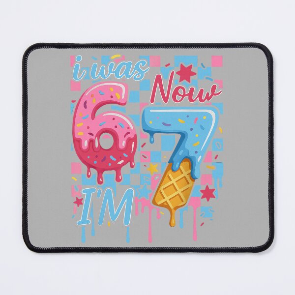 Item preview, I was 6 Now Im 7 Funny Ice Cream Drip Birthday Boy Men Kids designed and sold by GreggRoss.