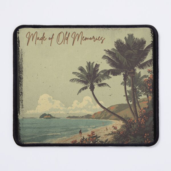 Item preview, Made of Old Memories Vintage Tropical Beach Art designed and sold by RoseHeleneVera.