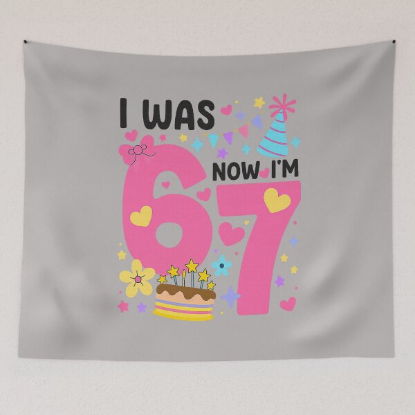 Item preview, I was 6 Now I'm 7 Year Old Birthday 7th Kids Funny 67 designed and sold by GreggRoss.