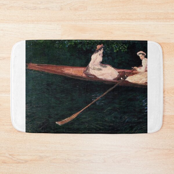 Item preview, The Canoe on the Epte (1890) – Claude Monet | Still Water and Impressionist Reflection designed and sold by Art Outlaws.