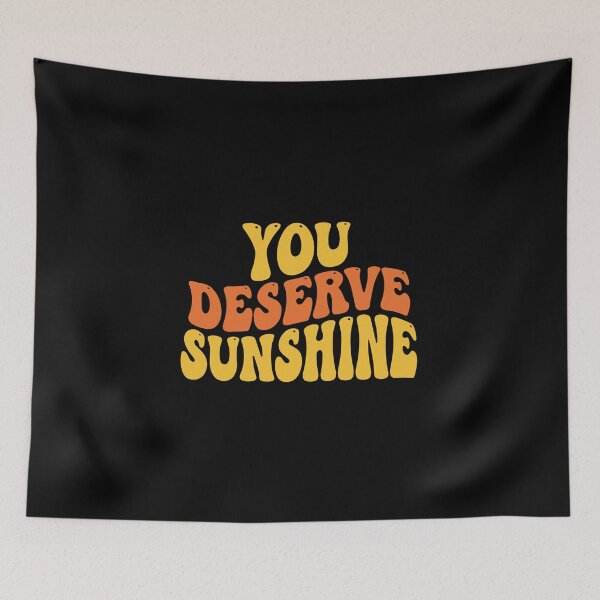 Item preview, Groovy You Deserve Sunshine sticker designed and sold by PopStars1993.