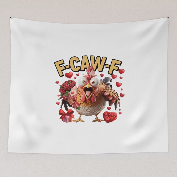 Item preview, F-CAW-F Valentines-Day-Crazy-Screaming-Chicken  designed and sold by w66aboo.