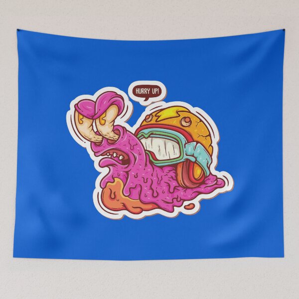 Item preview, Angry Snail Hurry Up Funny Meme designed and sold by Retr0Tshirts.