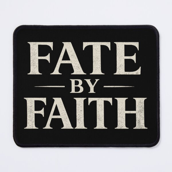 Item preview, Fate By Faith – Bold Minimal Faith Statement Shirt designed and sold by POD DYNASTY | Original Print On Demand T-Shirt Graphics.
