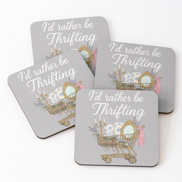 Item preview, I'd Rather Be Thrifting Vintage Shopping Quote Thrift Lover designed and sold by GreggRoss.