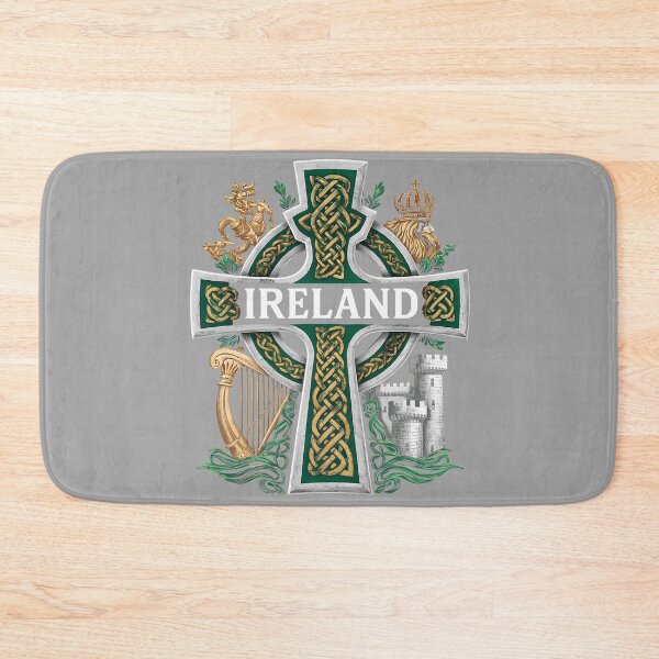 Item preview, Ireland St Patrick Day Celtic Cross Green Celebration Irish designed and sold by GreggRoss.