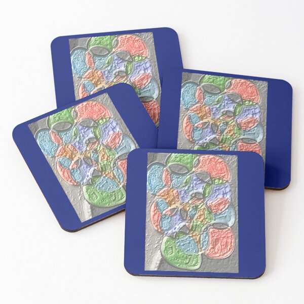 Item preview, circles at play convoluted colorful geometric abstract design designed and sold by SmashingDeals.