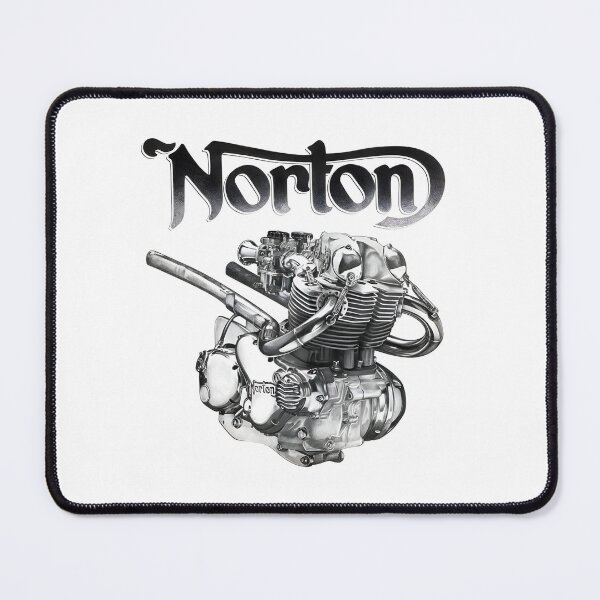 Item preview, Vintage Norton Commando Twin Engine Graphite Illustration designed and sold by CharlieDesings.