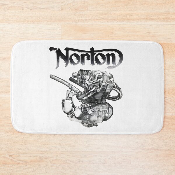 Item preview, Vintage Norton Commando Twin Engine Graphite Illustration designed and sold by CharlieDesings.