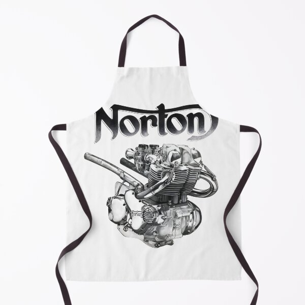 Item preview, Vintage Norton Commando Twin Engine Graphite Illustration designed and sold by CharlieDesings.
