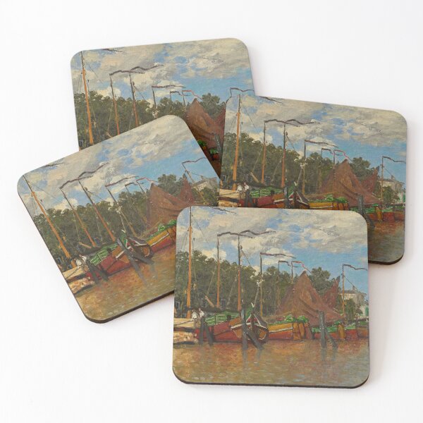 Item preview, Boats at Zaandam (1871) – Claude Monet designed and sold by Art Outlaws.