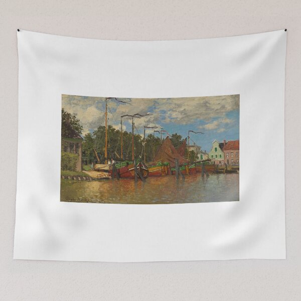 Item preview, Boats at Zaandam (1871) – Claude Monet designed and sold by Art Outlaws.