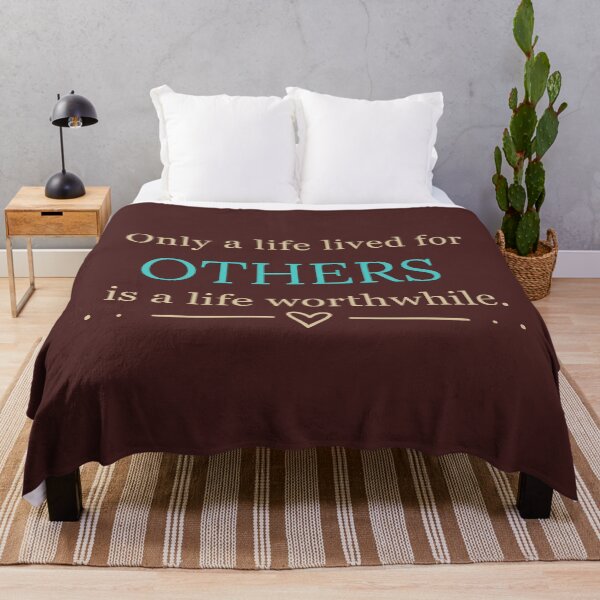 Item preview, Only a Life Lived For Others - Minimalist Altruism Quote designed and sold by DraftNDreamShop.