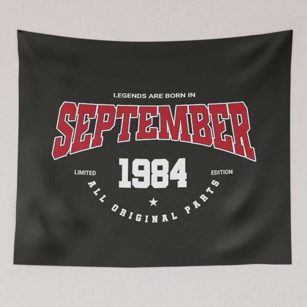 Item preview, September legends 1984 designed and sold by HB Shirts.