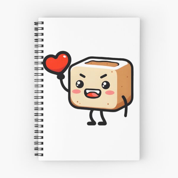 Item preview, Cheerful Toast Character Holding a Heart designed and sold by Danivique.