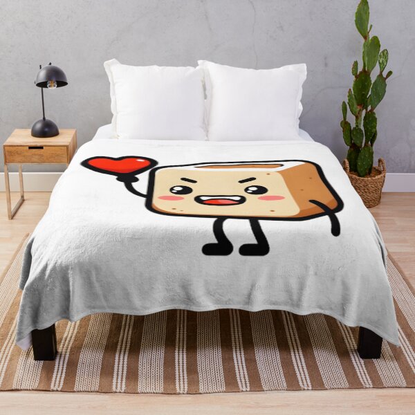 Item preview, Cheerful Toast Character Holding a Heart designed and sold by Danivique.