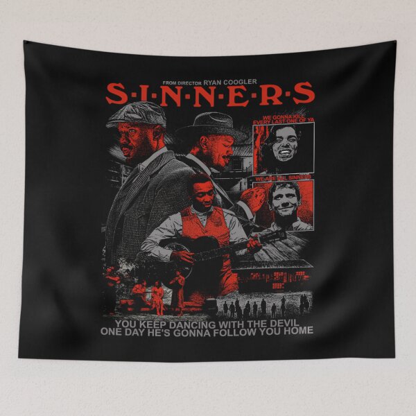 Item preview, Sinners Movie We Gonna Kill Every Last One Of A You Keep Dancing With The Devil One Day y He's Gonna Follow You Home  designed and sold by RoseDobbins11.