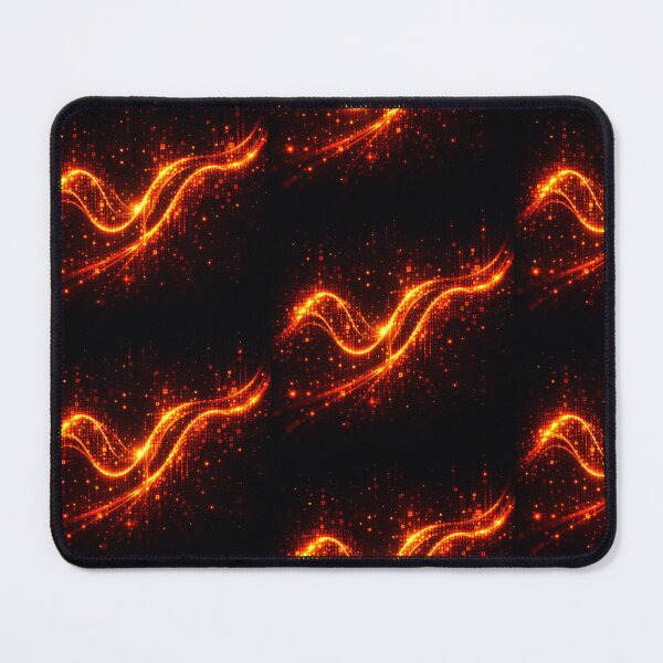 Item preview, Binary Pulse Fire Red/Orange Cyber Data Waves designed and sold by konter75.