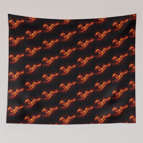 Item preview, Binary Pulse Fire Red/Orange Cyber Data Waves designed and sold by konter75.