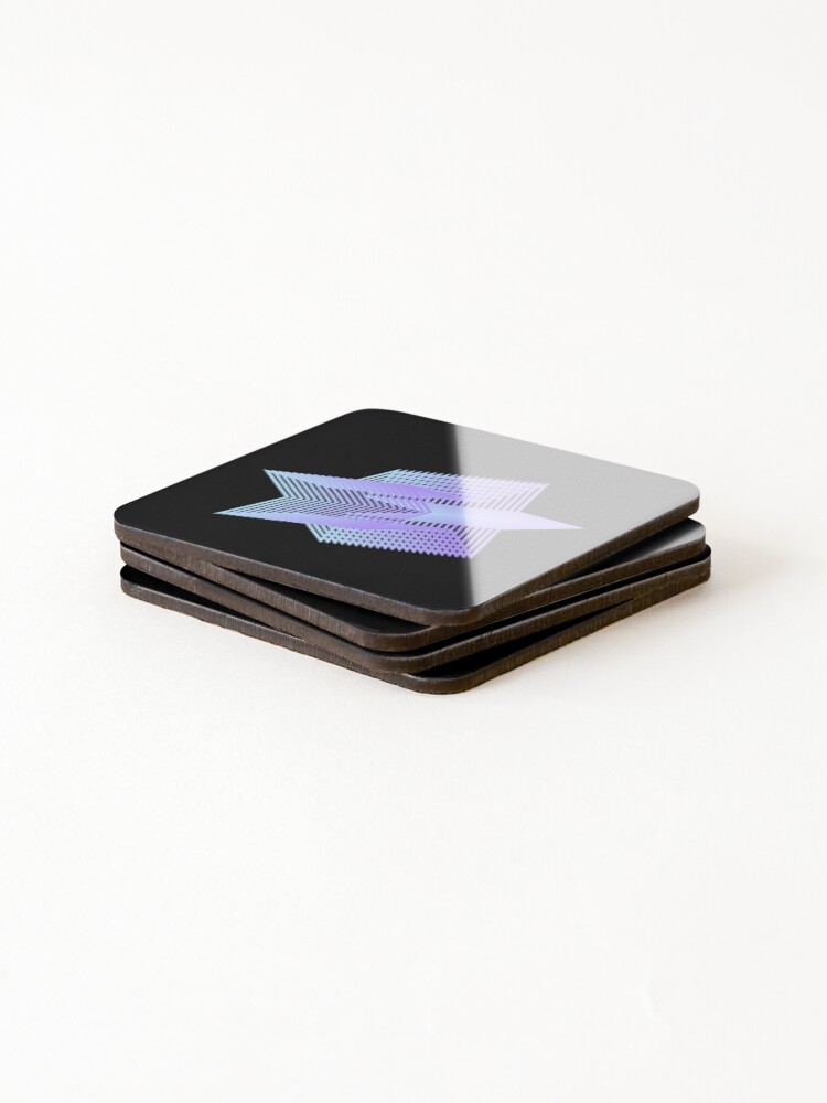 Thumbnail 4 of 5, Coasters (Set of 4), Star Pattern designed and sold by Designfs.
