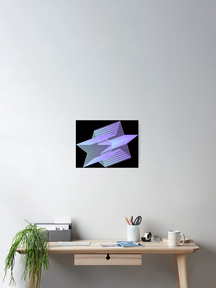 Thumbnail 2 of 3, Poster, Star Pattern designed and sold by Designfs.